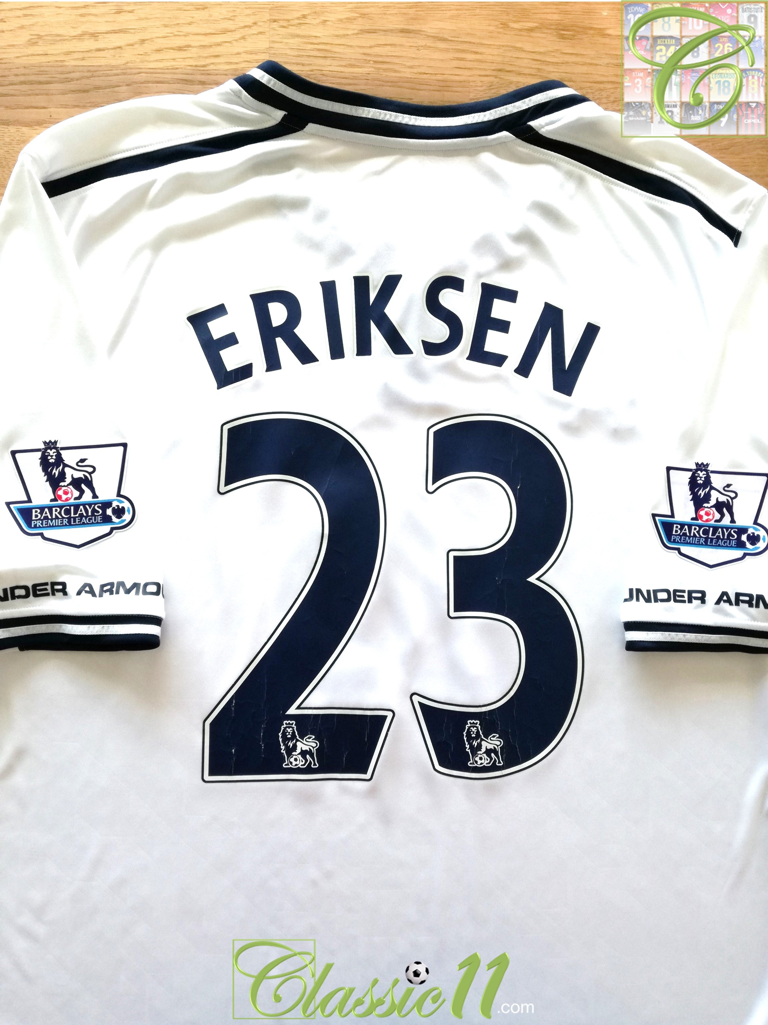 2013/14 Tottenham Home Premier League 'Rememberance Day' Football Shirt Eriksen #23 (3XL)