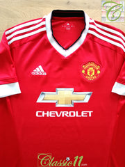 2015/16 Man Utd Home Football Shirt (L)
