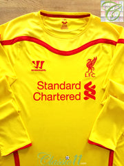 2014/15 Liverpool Away Football Shirt. (XL)