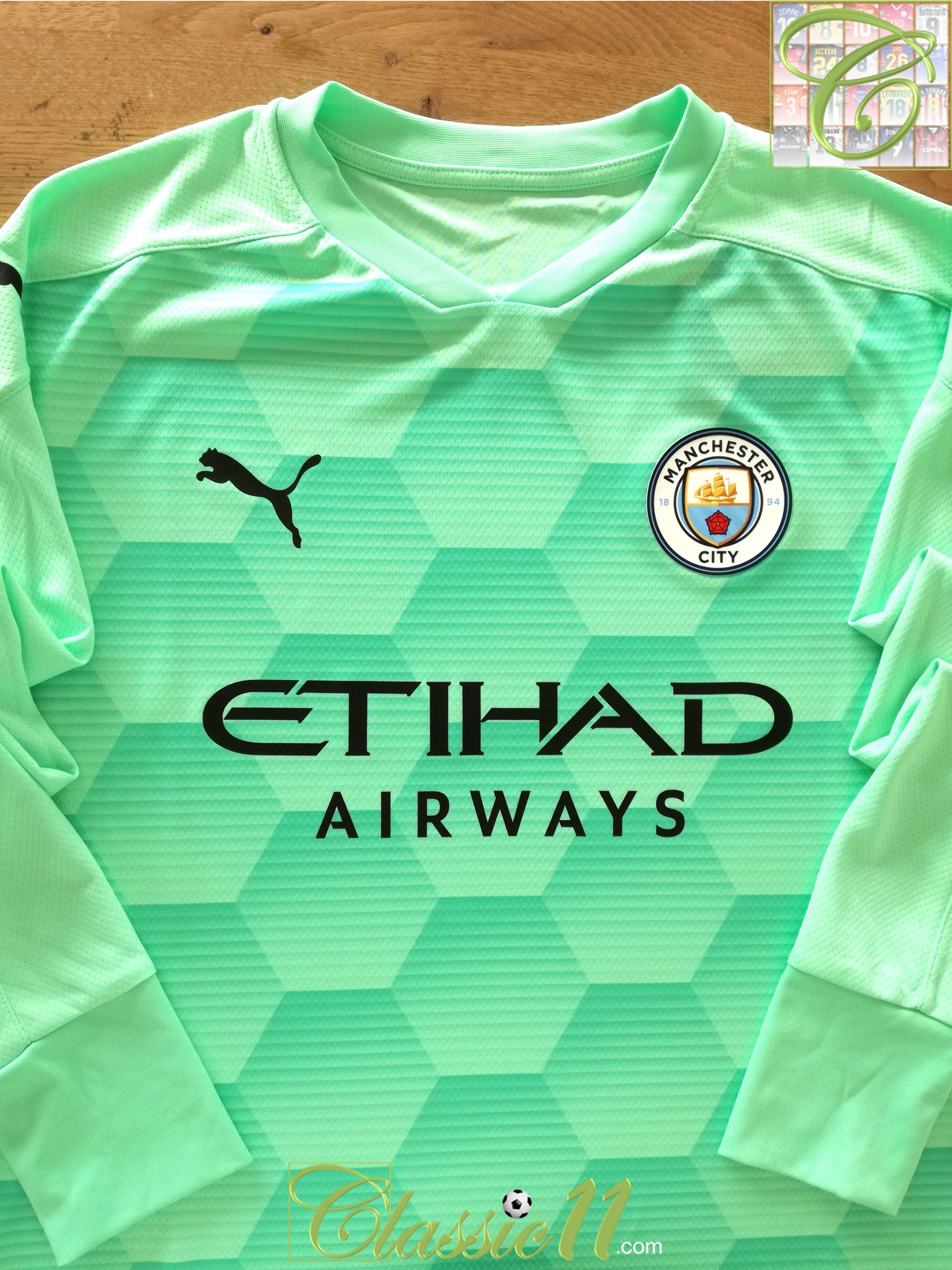 2020/21 Man City Away Goalkeeper Football Shirt. (L) *BNWT*