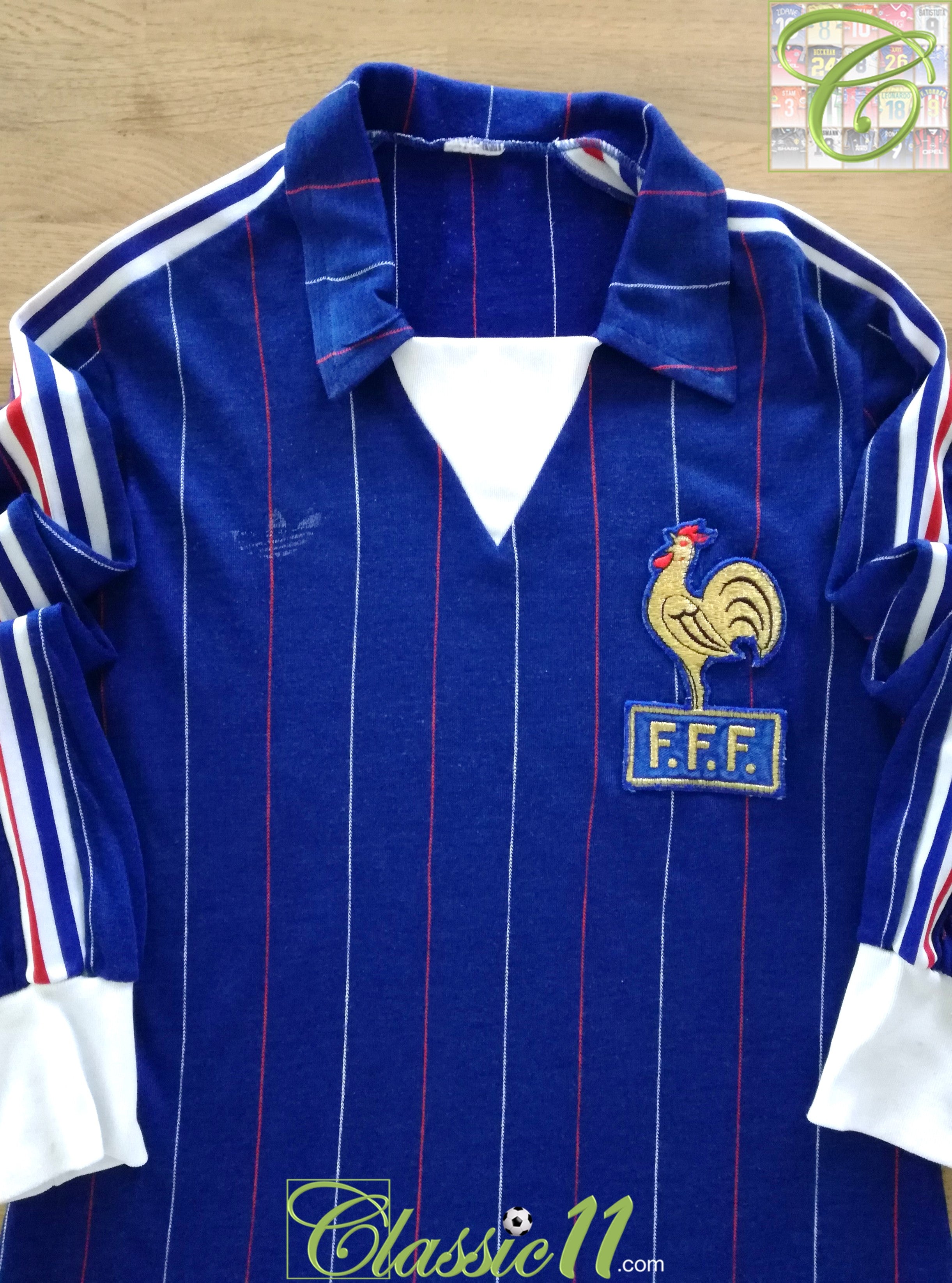 1980/81 France Home Football Shirt. (Kids)