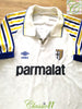 1990/91 Parma Home Player Issue Football Shirt (Osio) #9 (L)