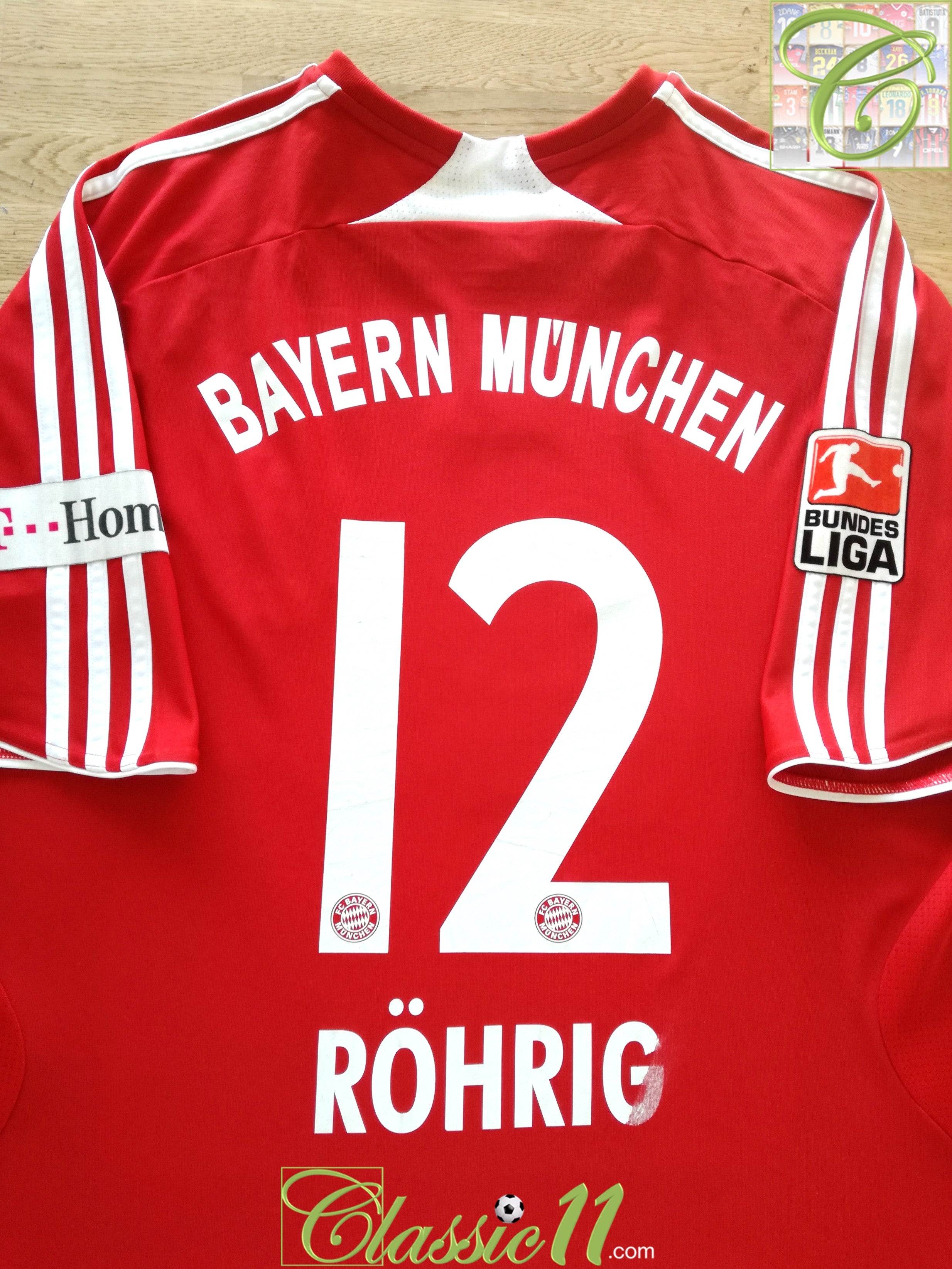 2007/08 Bayern Munich Home Bundesliga Football Shirt Rohrig #12 (XXL)