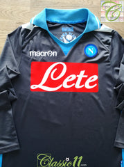 2011/12 Napoli Away Player Issue Football Shirt. (S)
