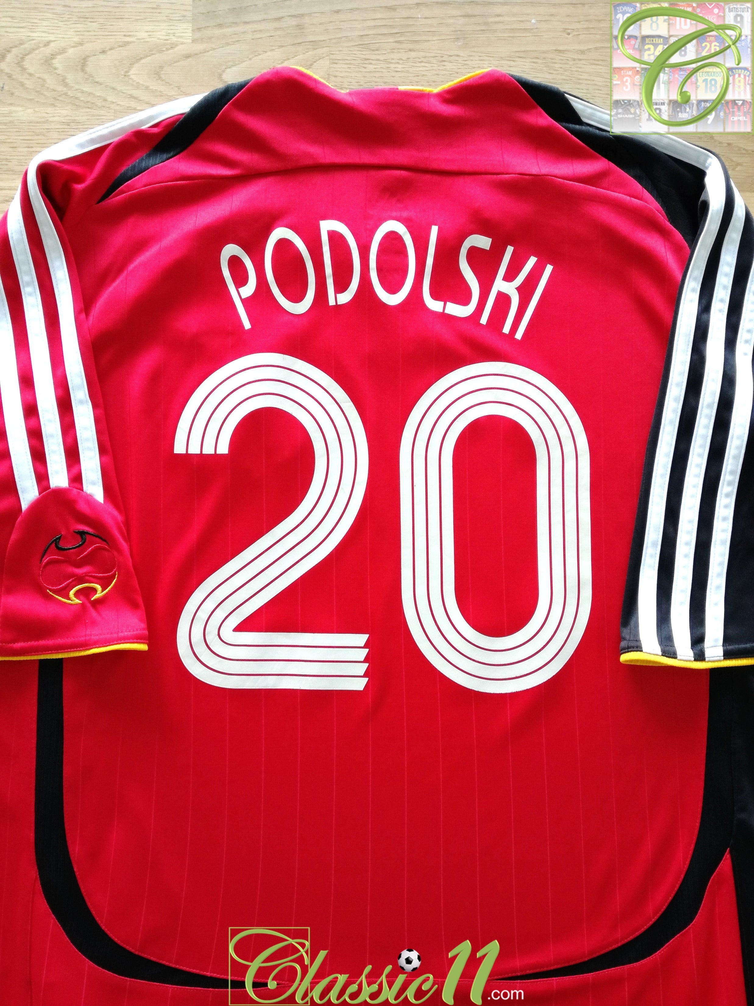 2006/07 Germany Away Football Shirt Podolski #20 (Youth)