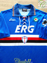 1994/95 Sampdoria Home Football Shirt (M)