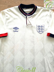 1987/88 England Home Football Shirt (S)
