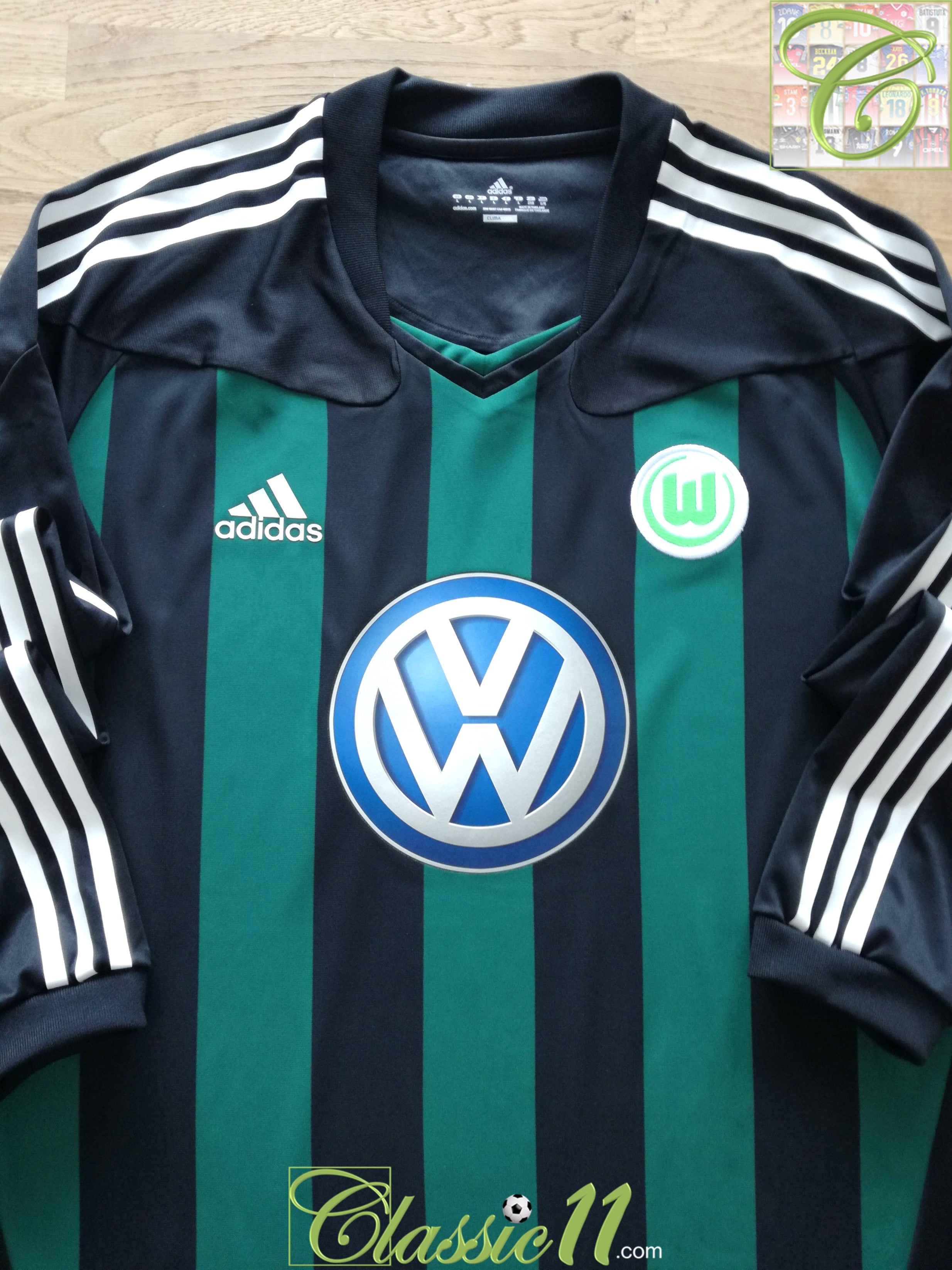 2010/11 Wolfsburg Away Player Issue Football Shirt Old Soccer