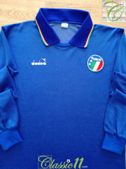 1986/87 Italy Home Long Sleeve Football Shirt