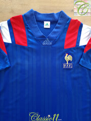 1992/93 France Home Football Shirt (M)