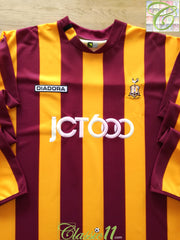 2004/05 Bradford City Home Long Sleeve Football Shirt