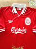 1996/97 Liverpool Home Football Shirt Redknapp #11 (XL)