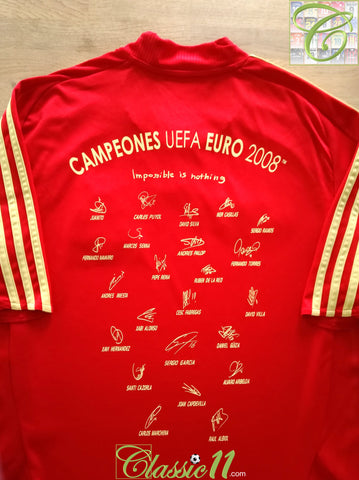 2008 Spain Home 'Euro Final' Football Shirt