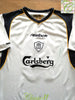 2001/02 Liverpool Away Premier League Football Shirt Owen #10 (Signed) (B)