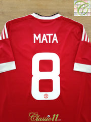 2015/16 Man Utd Home Football Shirt Mata #8