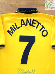 2001/02 Modena Home Football Shirt Milanetto #7