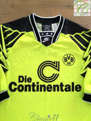 1994/95 Borussia Dortmund Home Long Sleeve Football Shirt