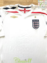 2007/08 England Home Football Shirt (XL)