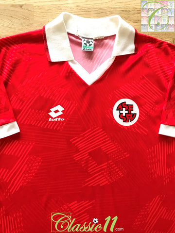 1992/93 Switzerland Home football Shirt (L)