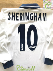 1995/96 Tottenham Home Football Shirt. Sheringham #10 (XXL)