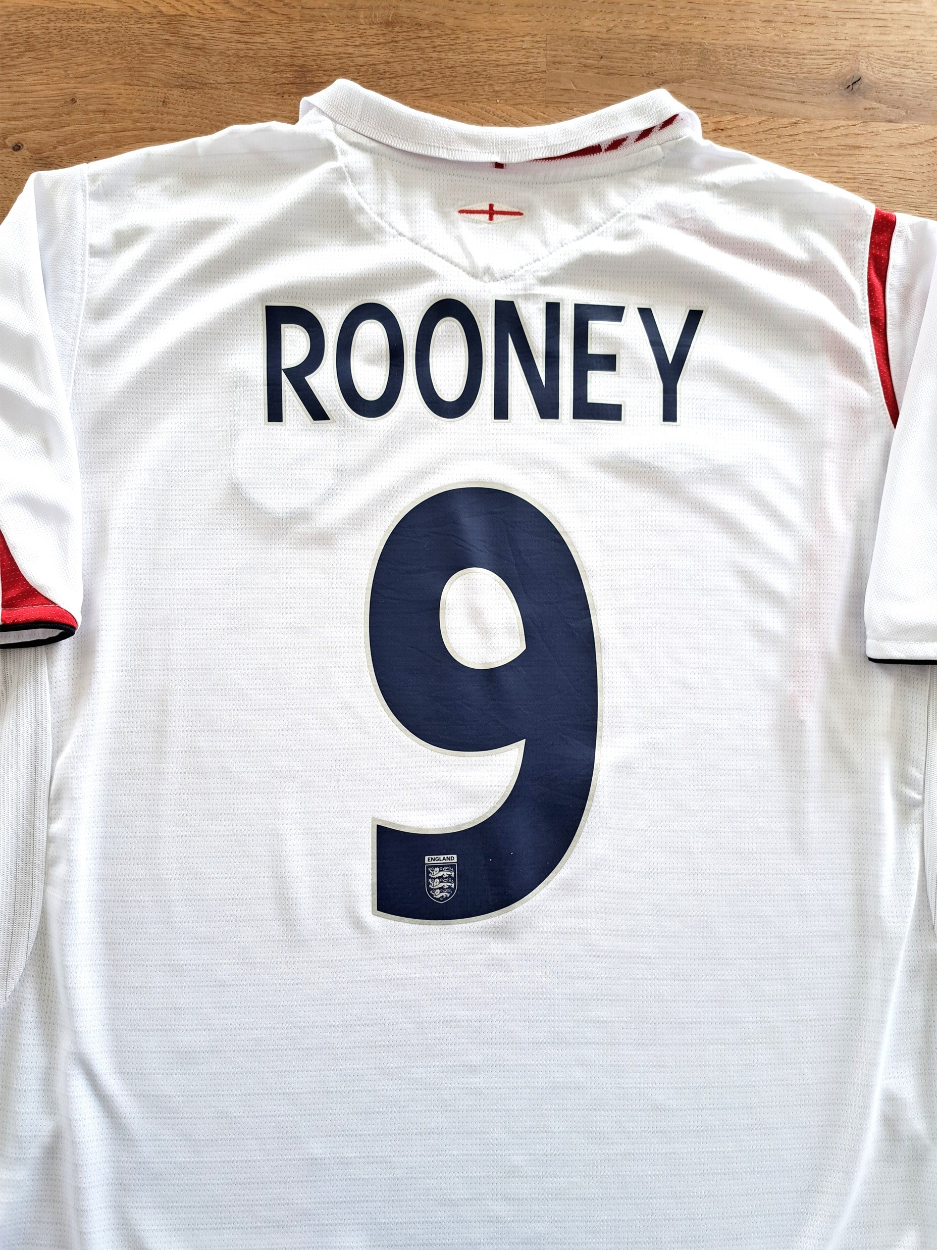 2005/06 England Home Football Shirt Rooney #9