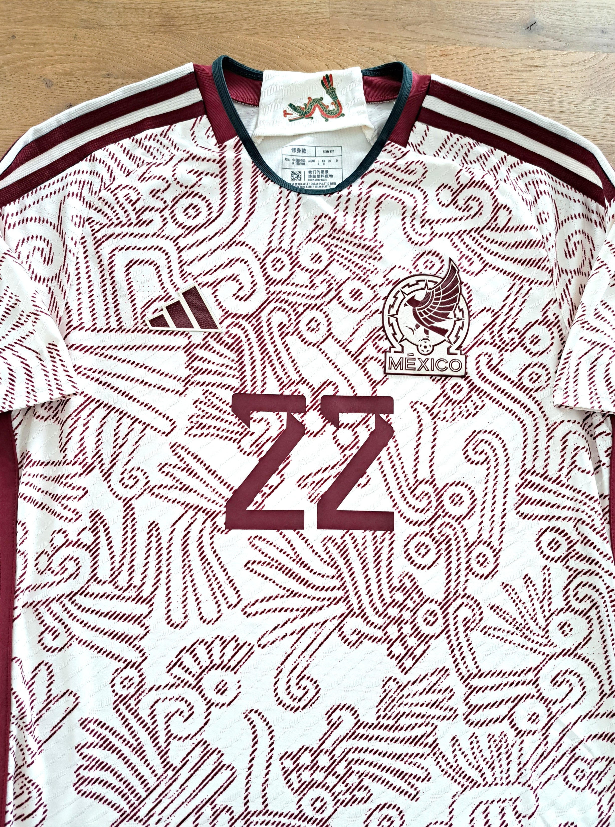 2022/23 Mexico Away Authentic Football Shirt H. Lozano #22