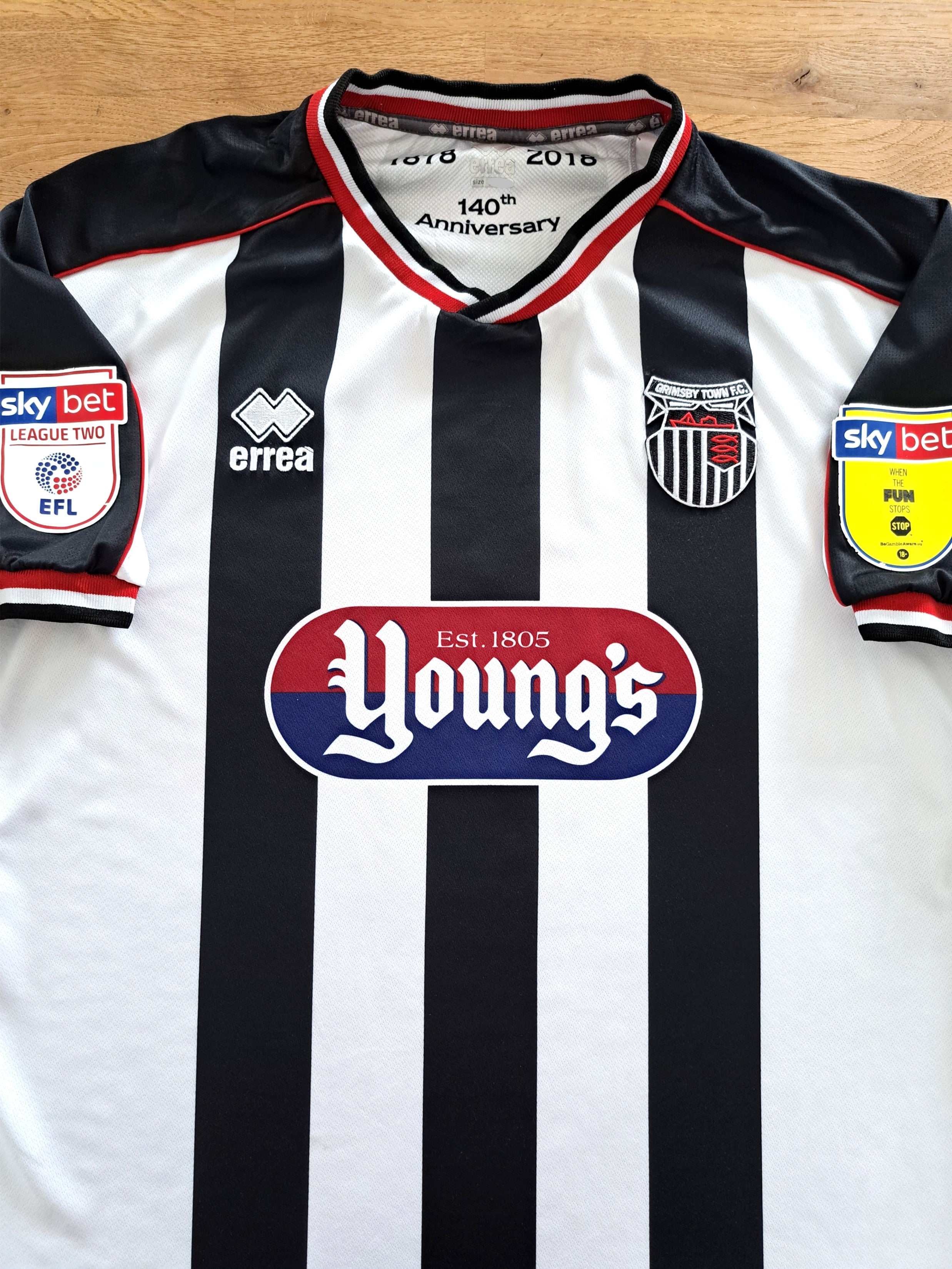 2018/19 Grimsby Town Home League Two Football Shirt