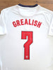 2020/21 England Home Football Shirt Grealish #7