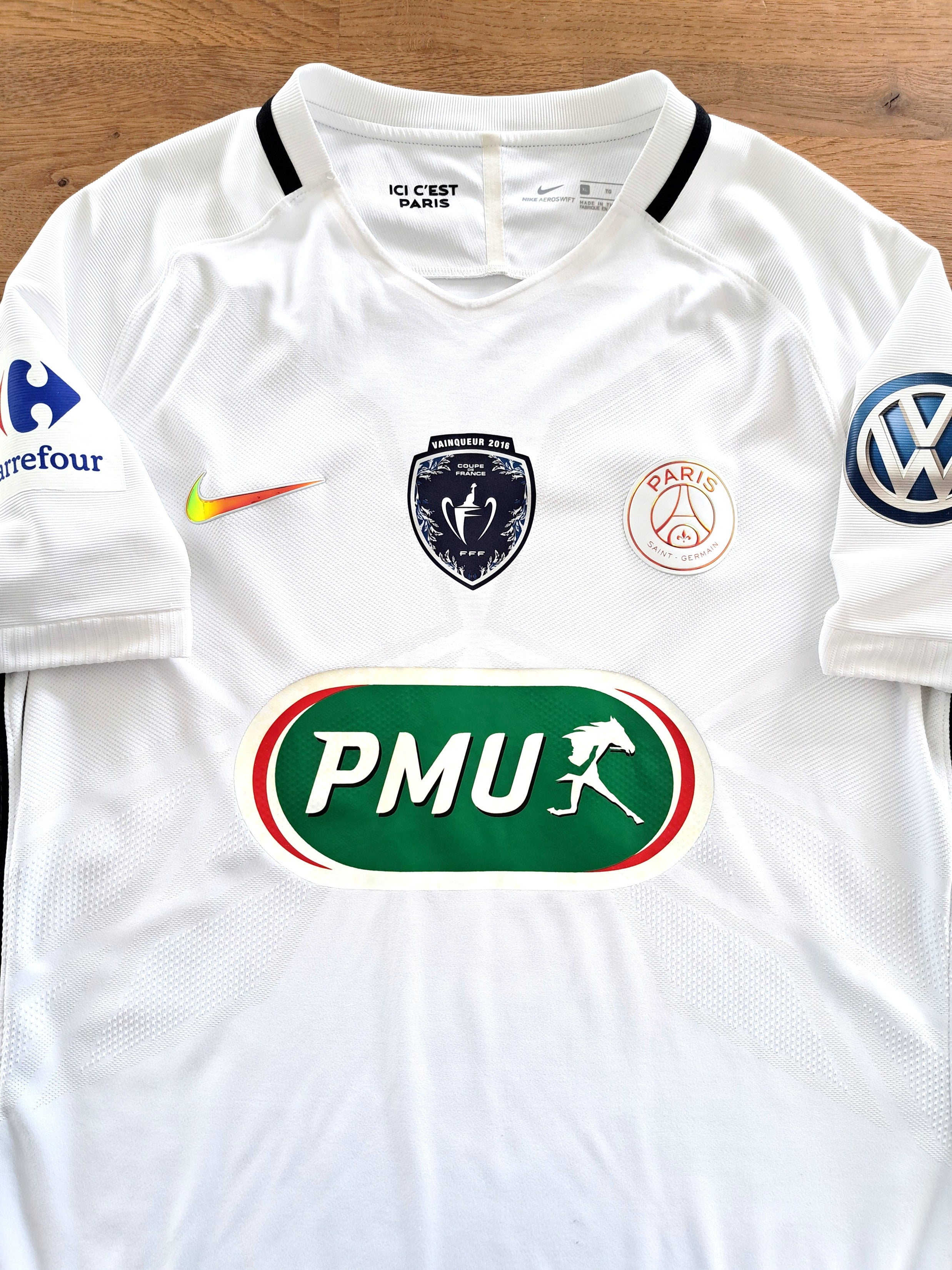 2016/17 PSG 3rd 'Coupe de France' Aeroswift Football Shirt (XL)