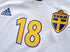 2000 Sweden Away European Championship Player Issue Football Shirt Osmanovski #18 (XL)