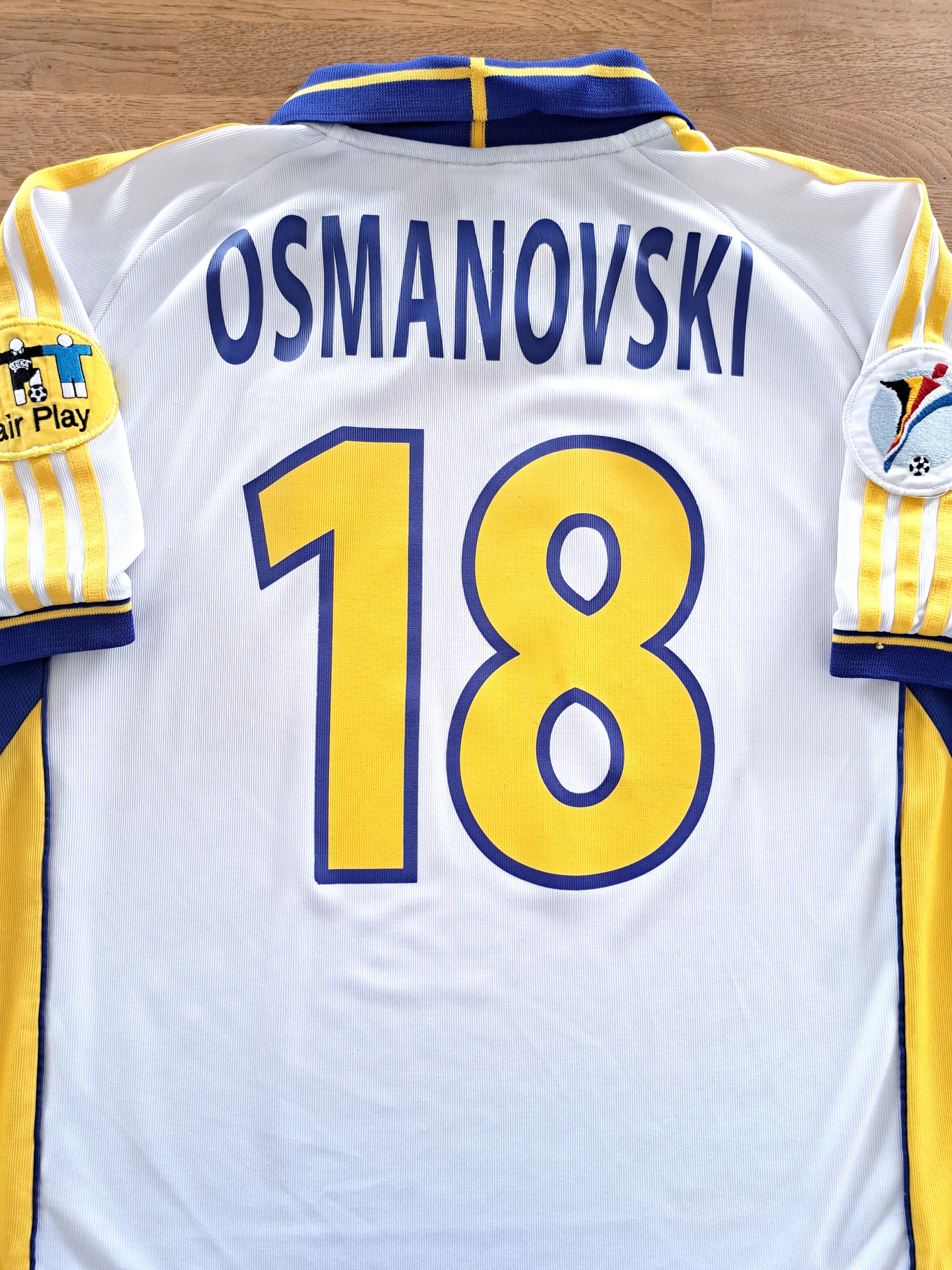 2000 Sweden Away European Championship Player Issue Football Shirt Osmanovski #18