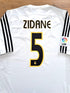 2003/04 Real Madrid Home La Liga Football Shirt Zidane #5