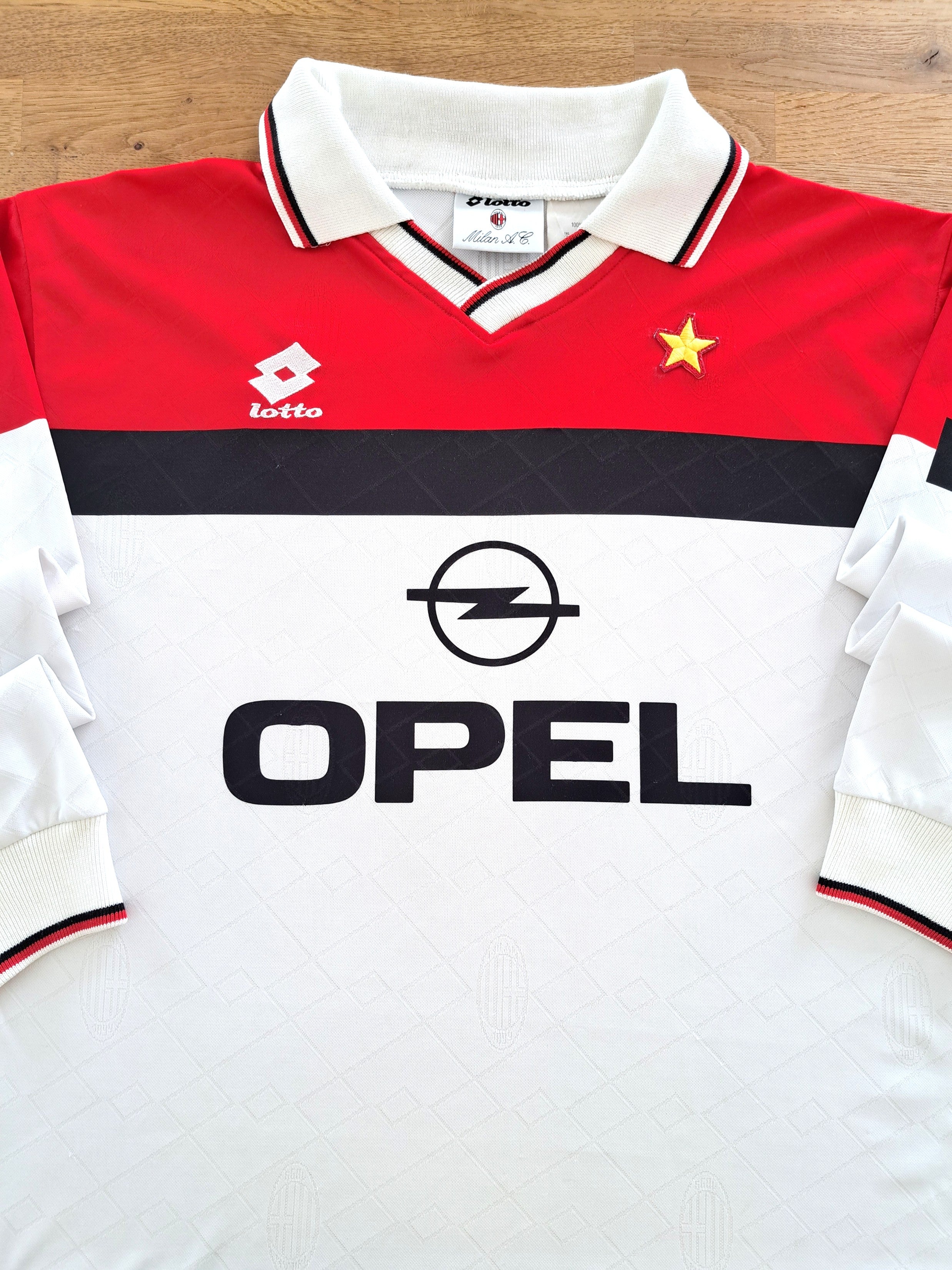 1994/95 AC Milan Away Long Sleeve Football Shirt