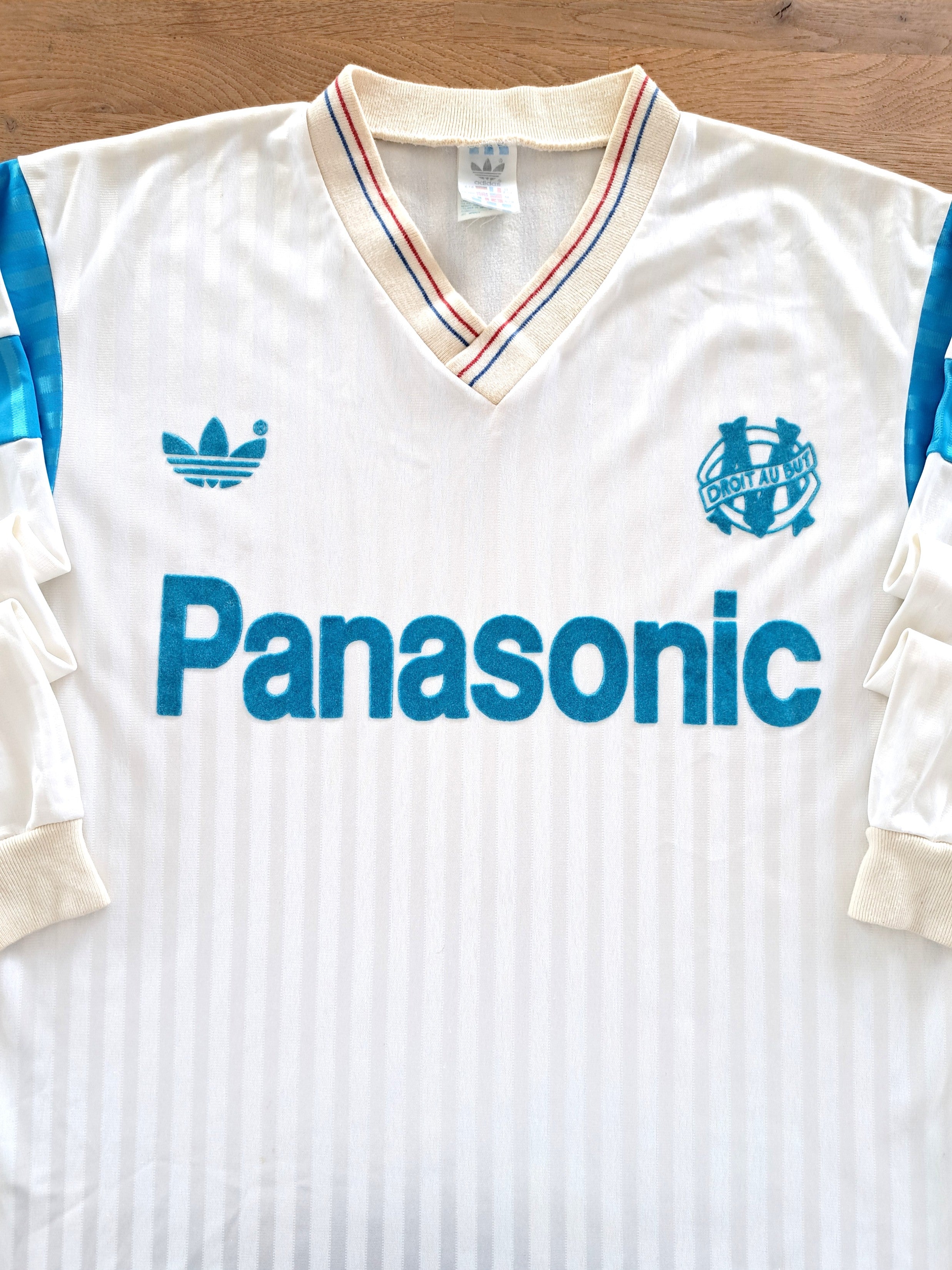 1989/90 Marseille Home Long Sleeve Football Shirt