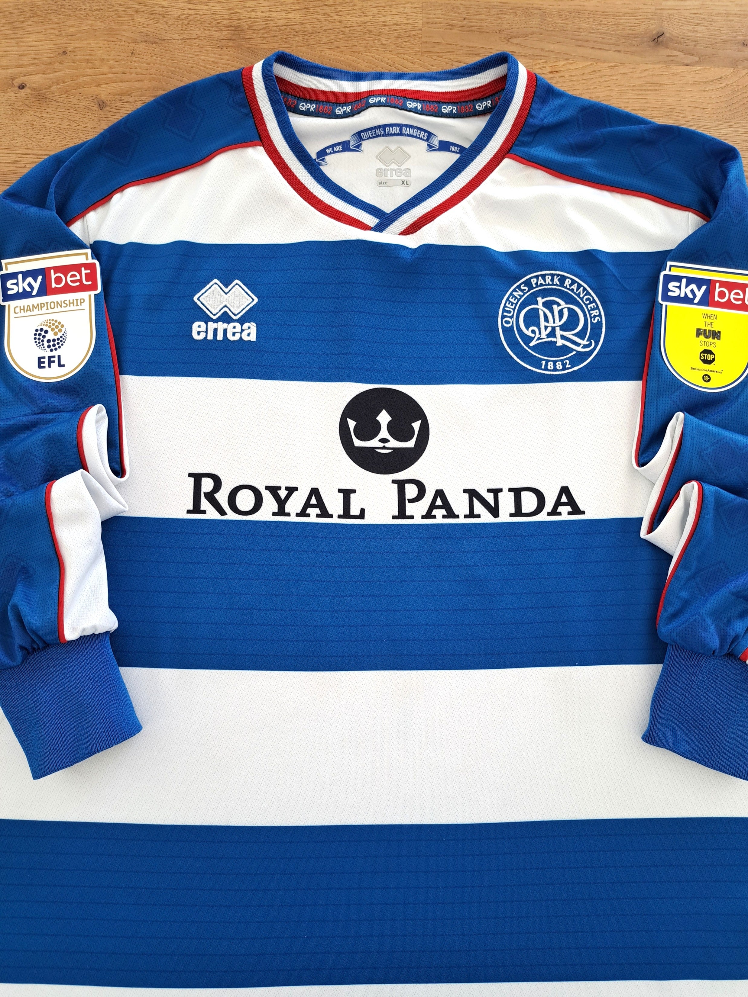 2018/19 QPR Home Championship Long Sleeve Football Shirt