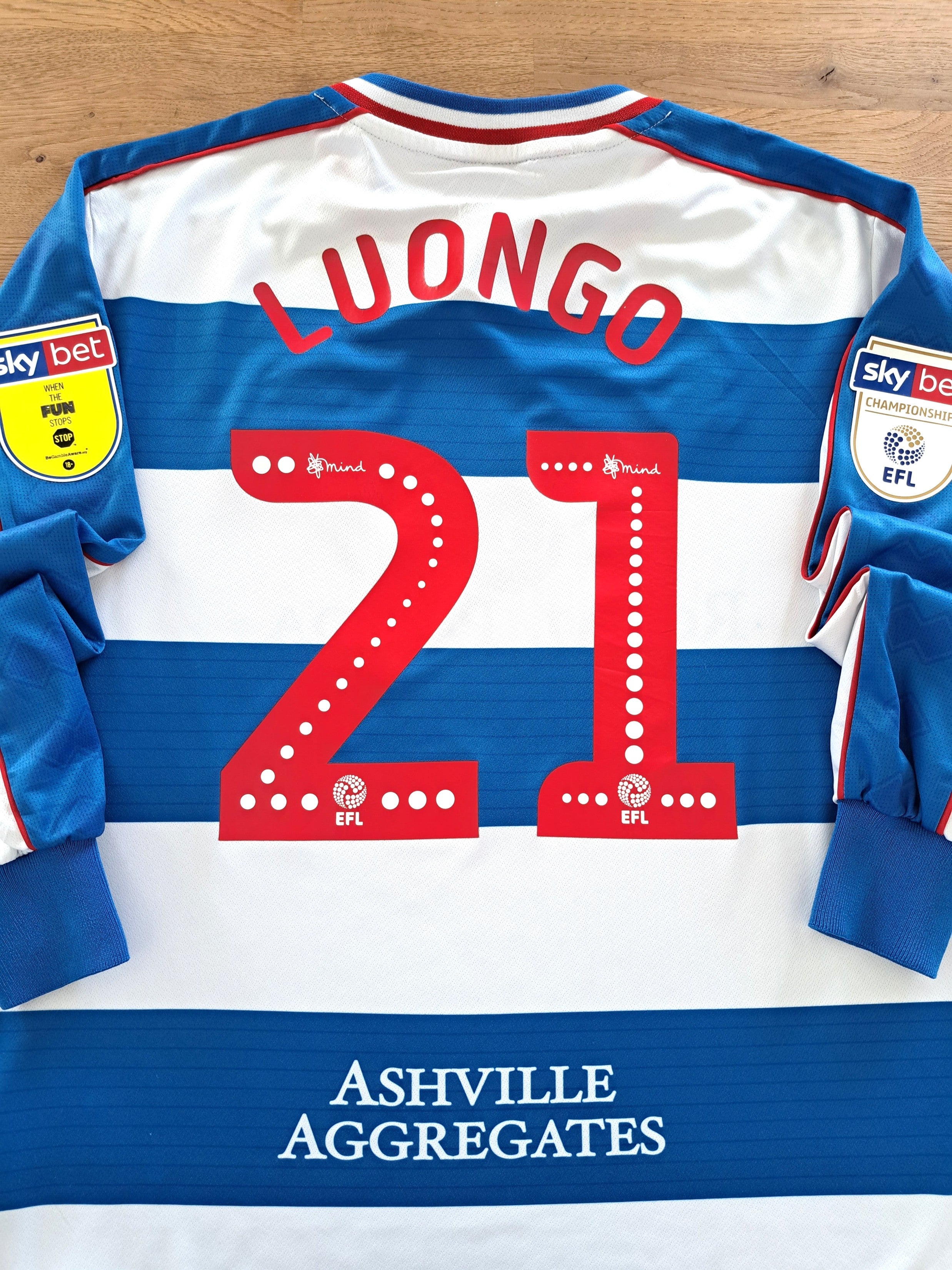 2018/19 QPR Home Championship Long Sleeve Football Shirt Luongo #21