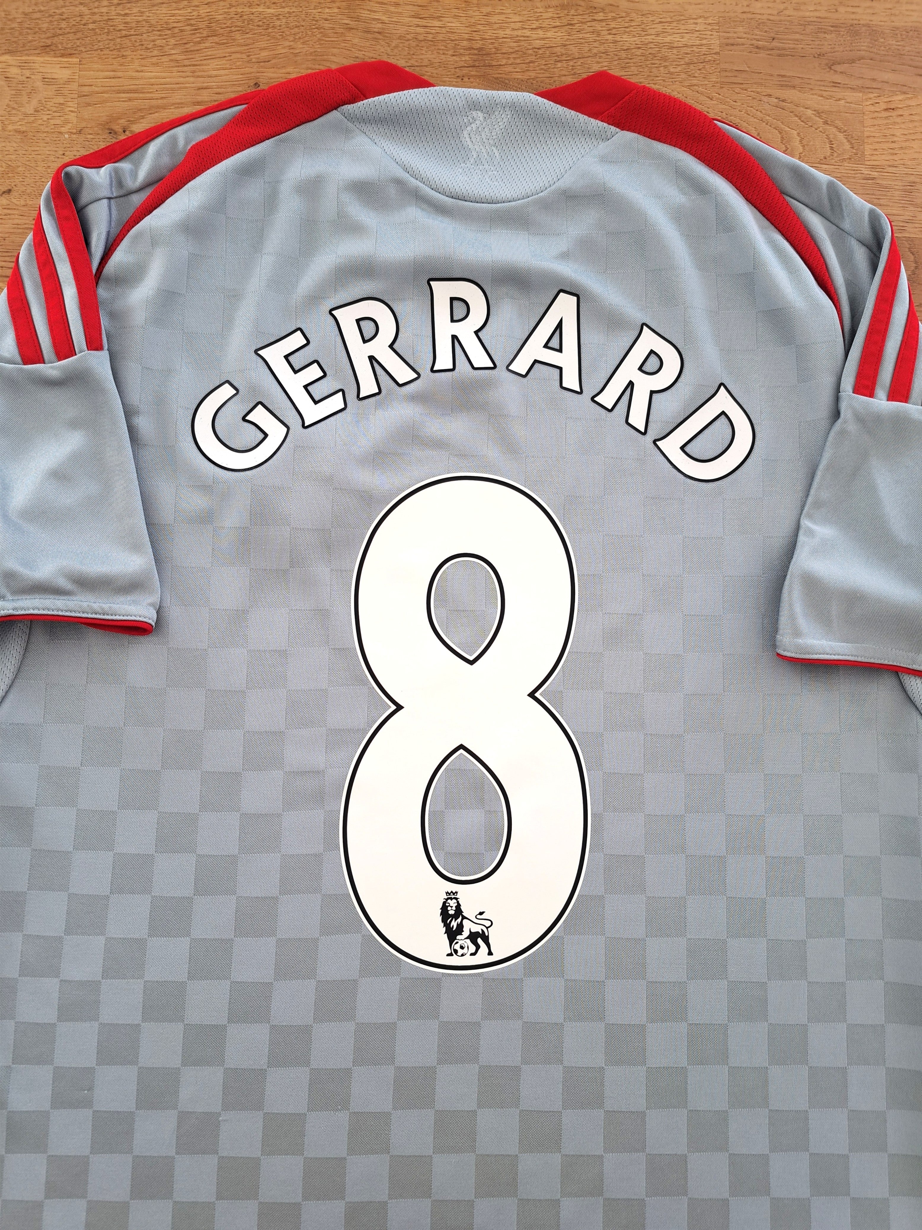 2008/09 Liverpool Away Premier League Football Shirt Gerrard #8
