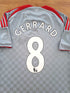 2008/09 Liverpool Away Premier League Football Shirt Gerrard #8