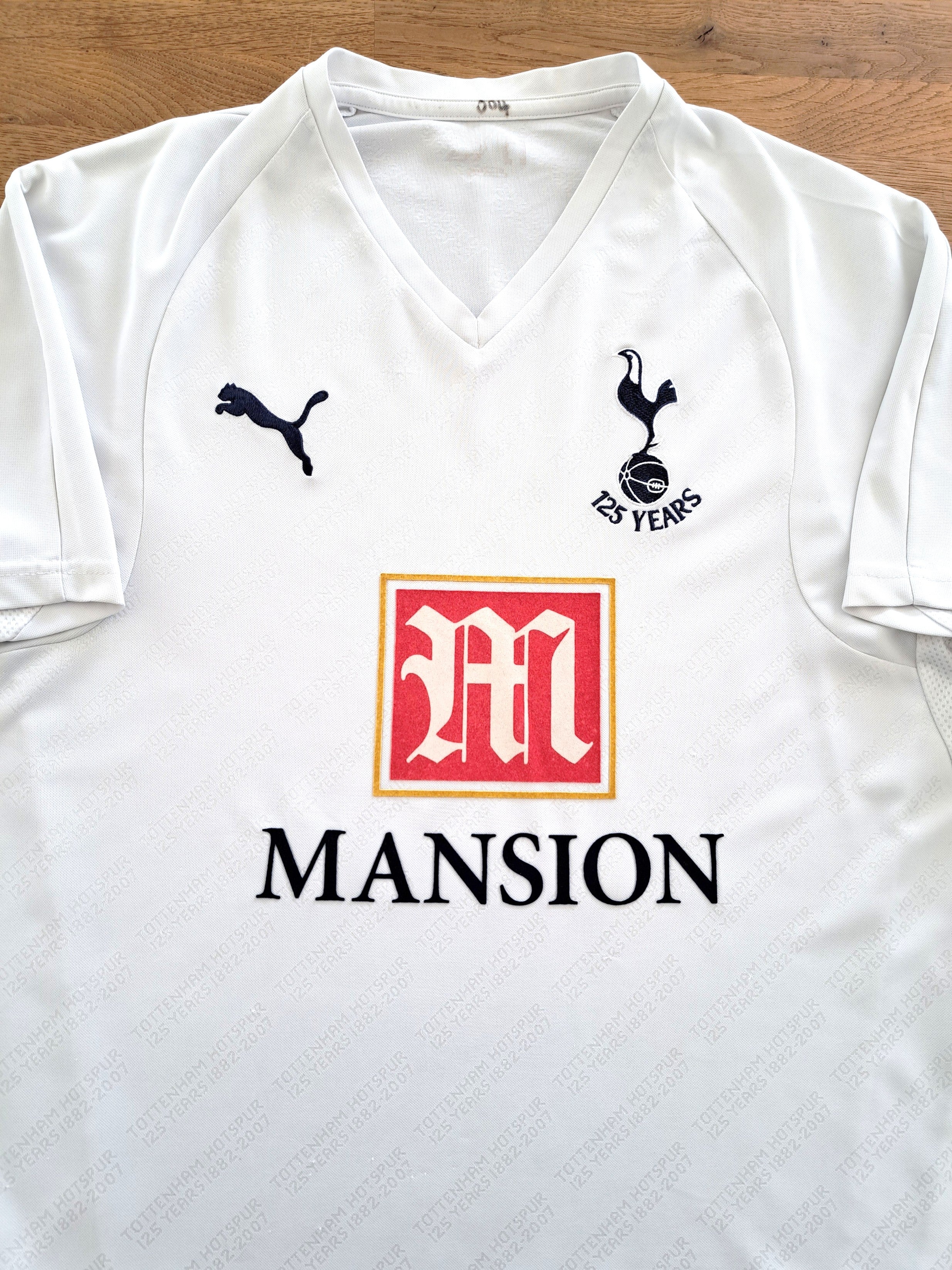 2007/08 Tottenham Home '125 Years' Football Shirt (M)