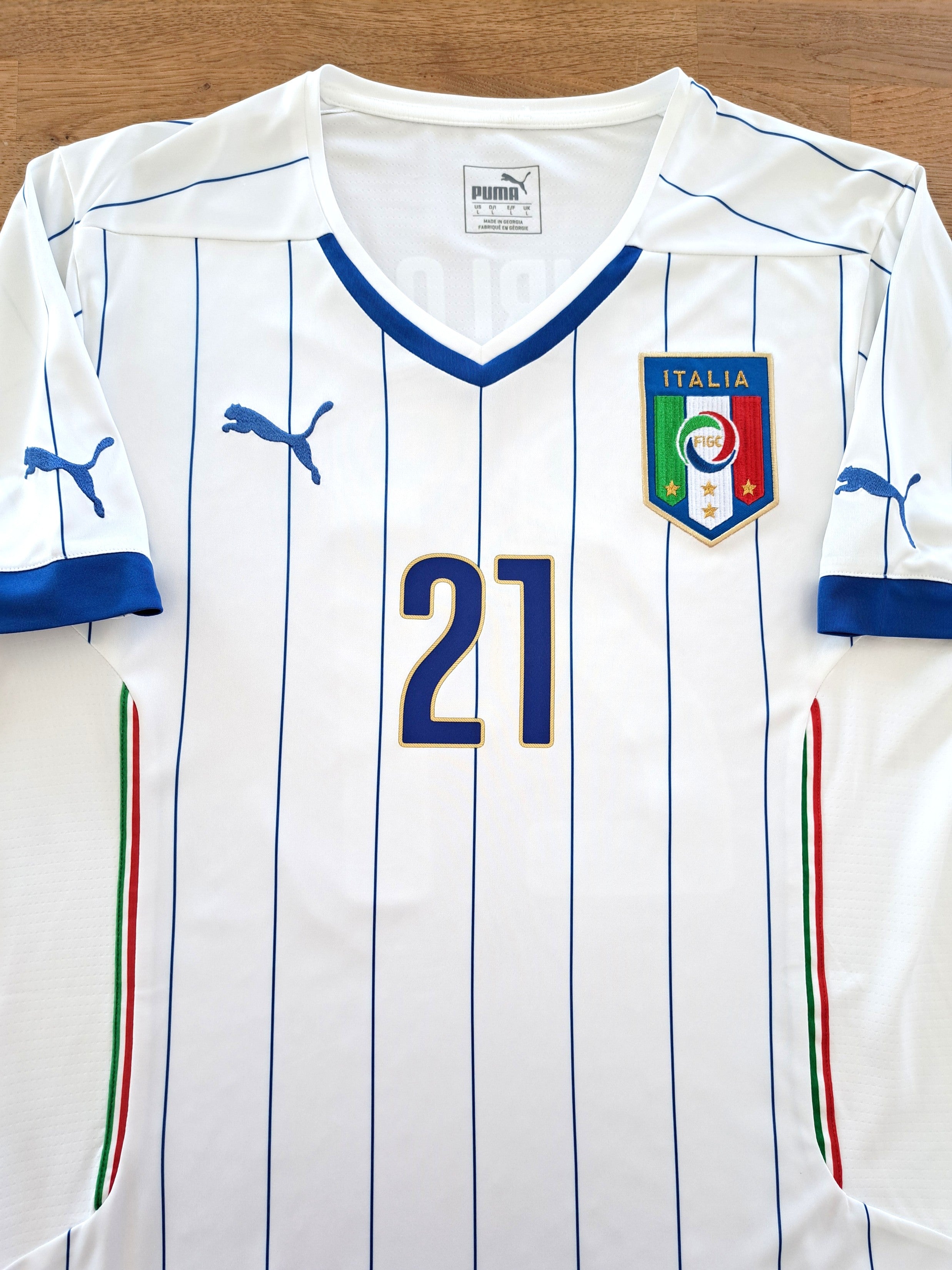 2014/15 Italy Away Football Shirt Pirlo #21