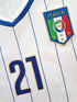 2014/15 Italy Away Football Shirt Pirlo #21 (L)