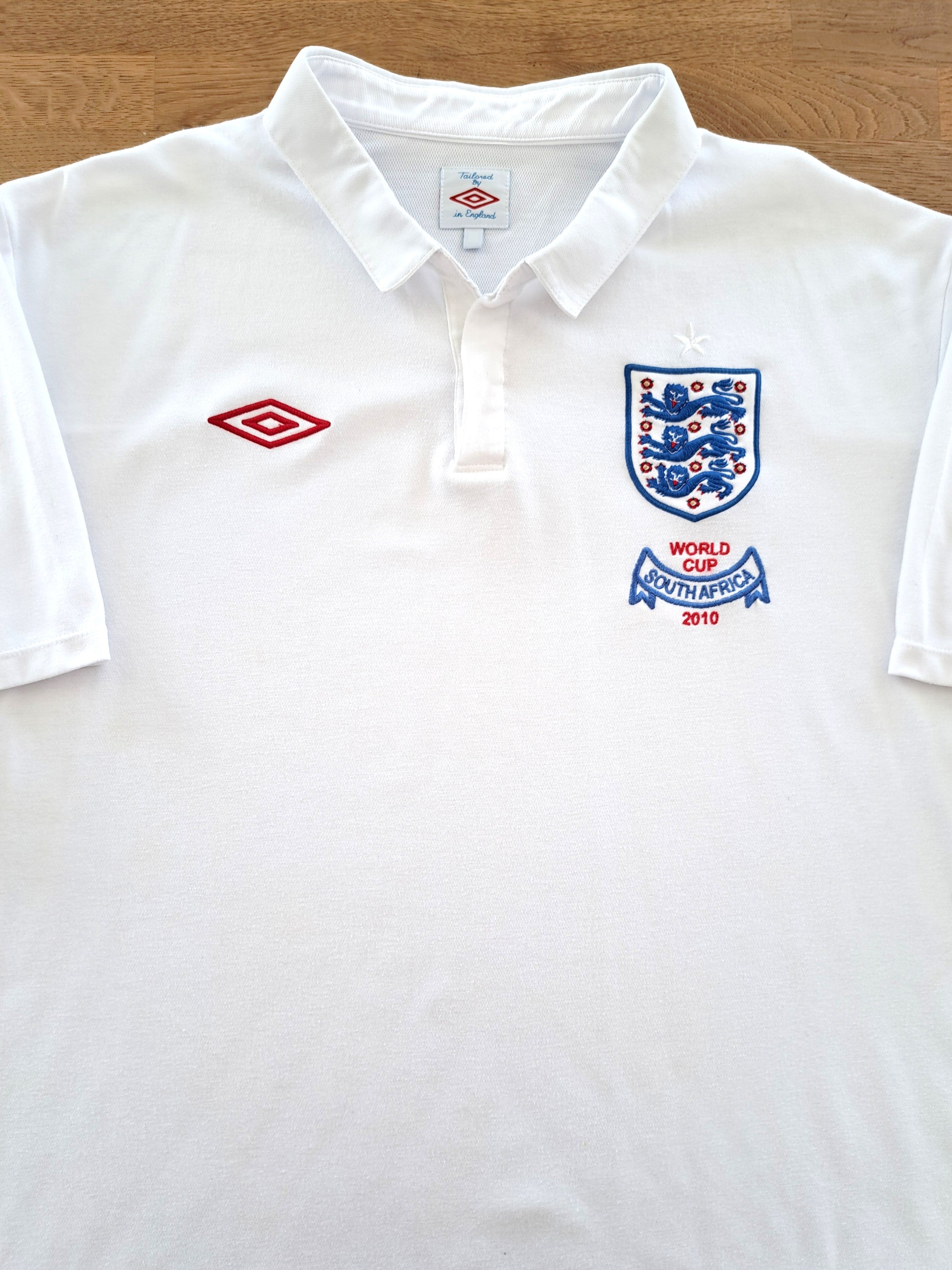 2010 England Home World Cup Football Shirt