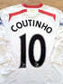 2013/14 Liverpool Away Premier League Football Shirt. Coutinho #10 (Y)