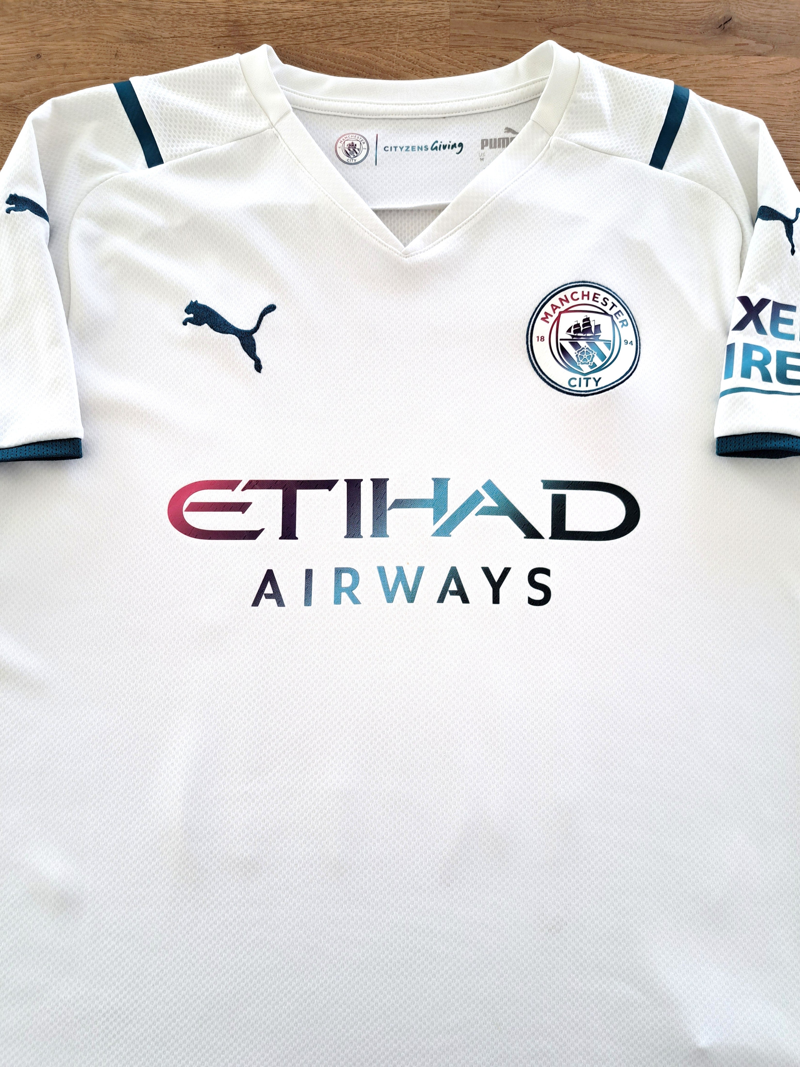 2021/22 Man City Away Football Shirt