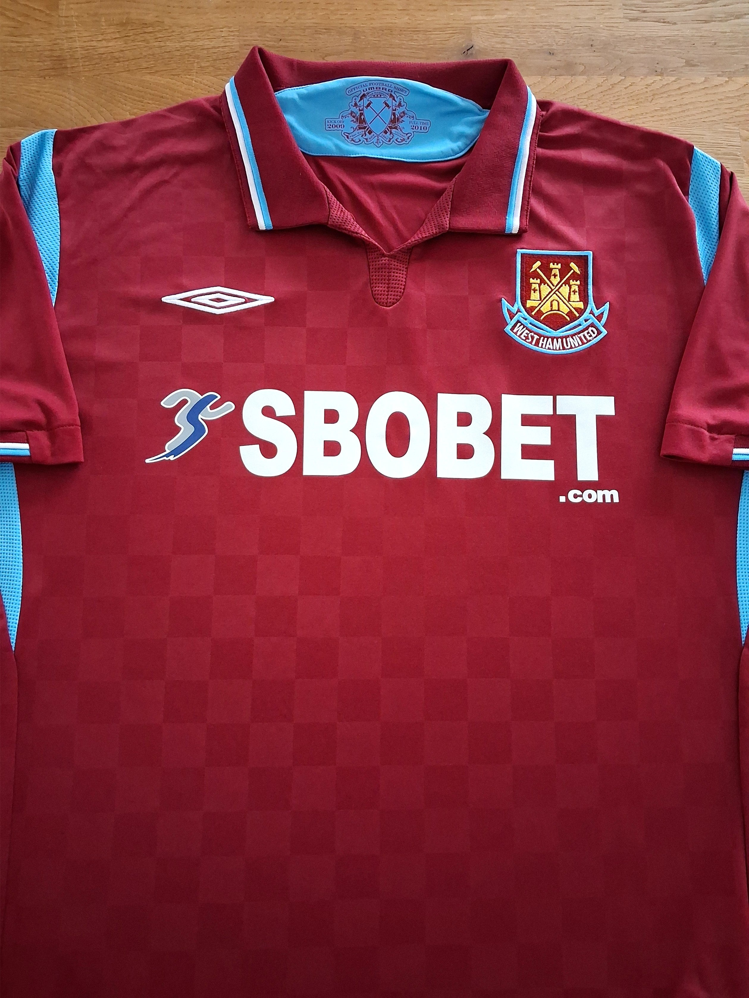 2009/10 West Ham Home Football Shirt