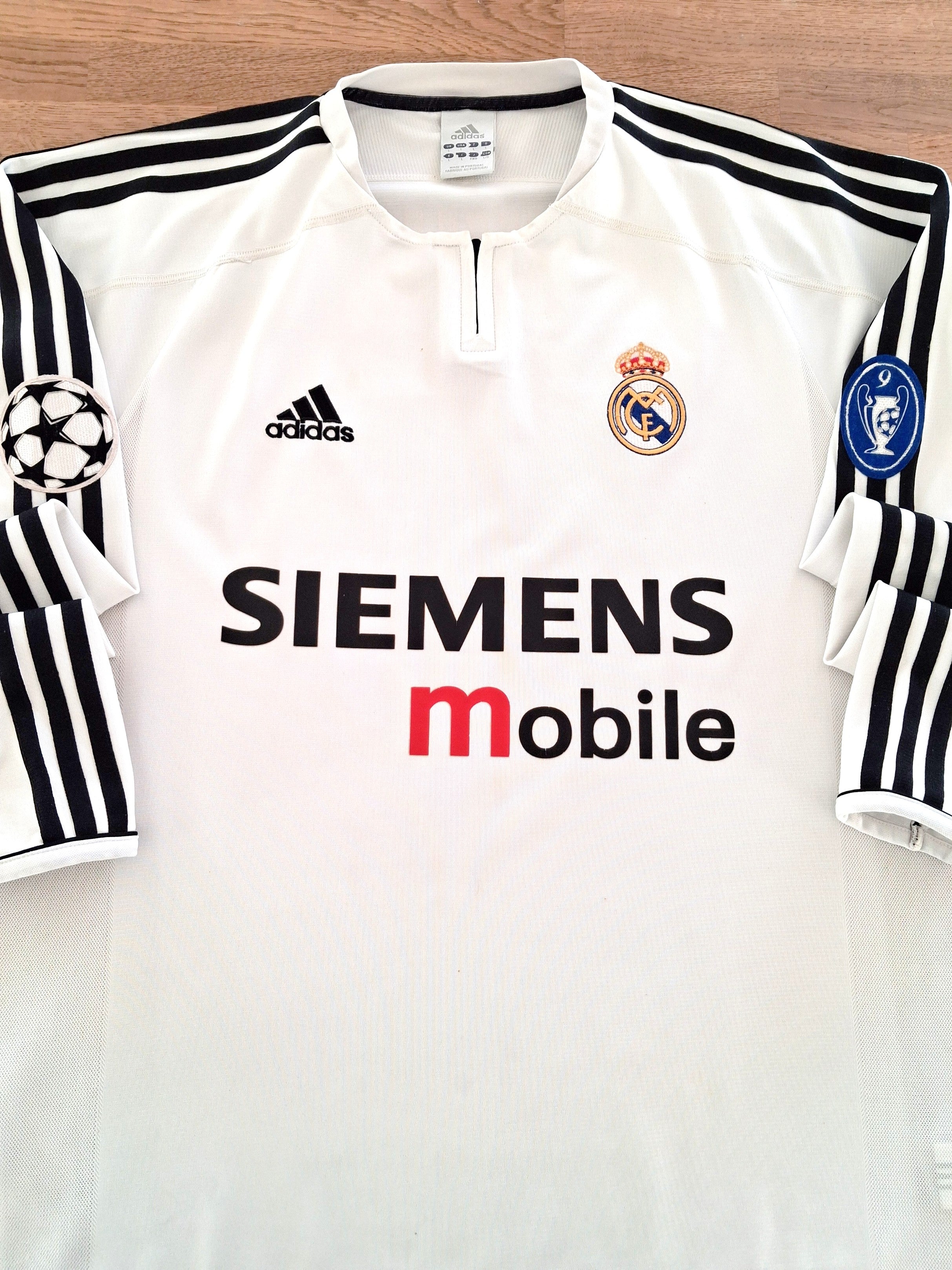 2003/04 Real Madrid Home Champions League Long Sleeve Football Shirt