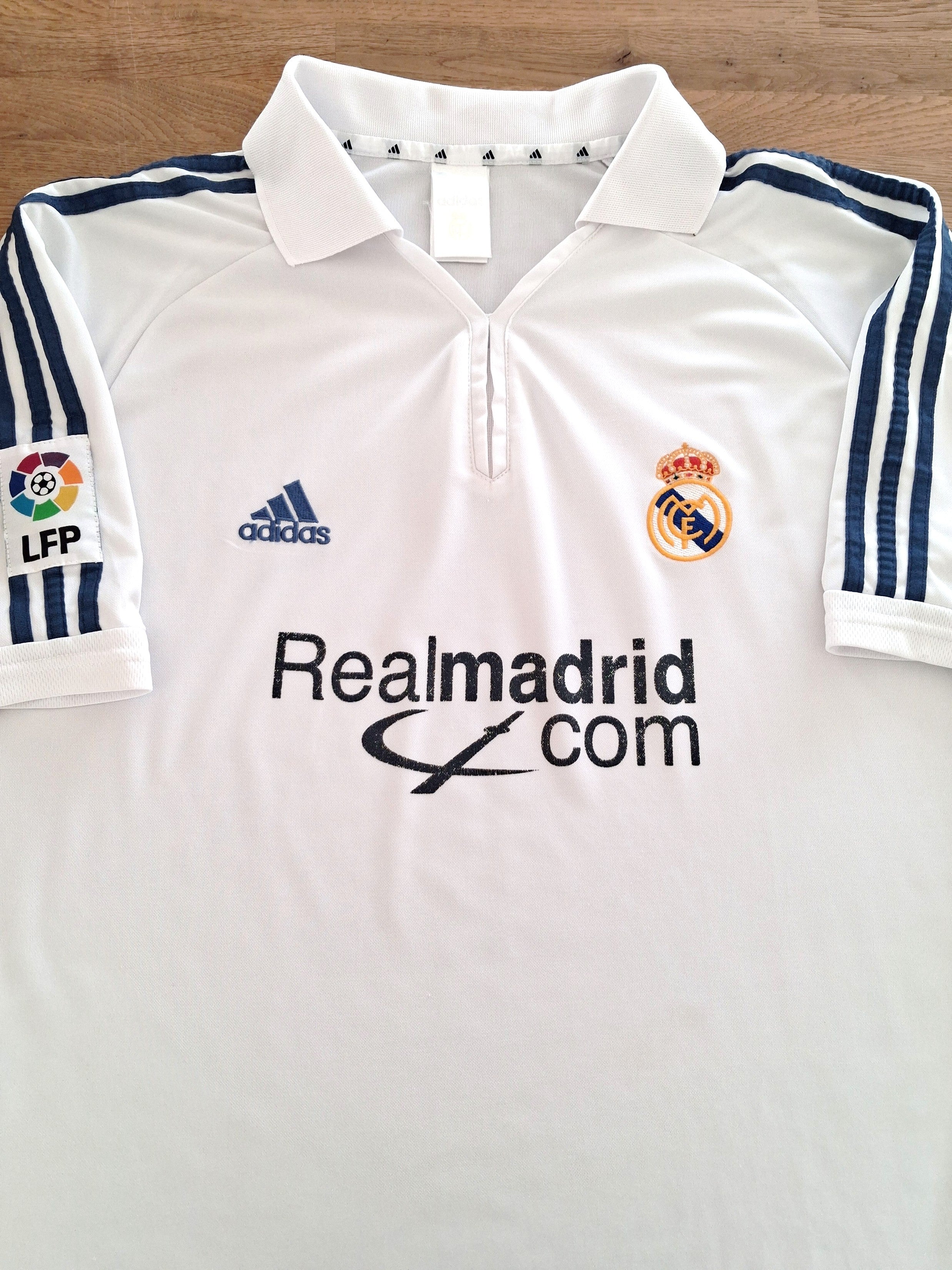 2001 Real Madrid Home La Liga Football Shirt