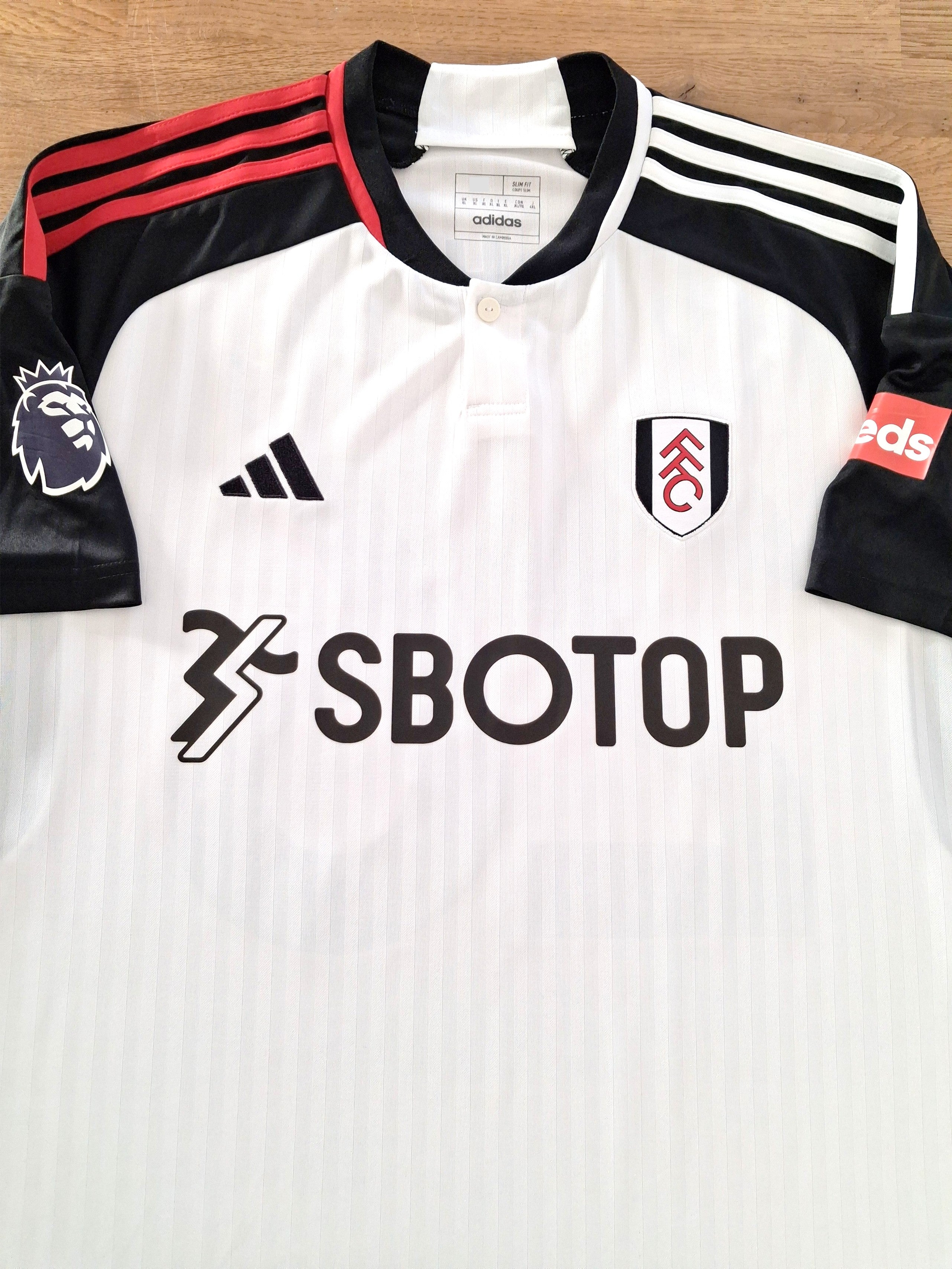 2023/24 Fulham Home Premier League Football Shirt