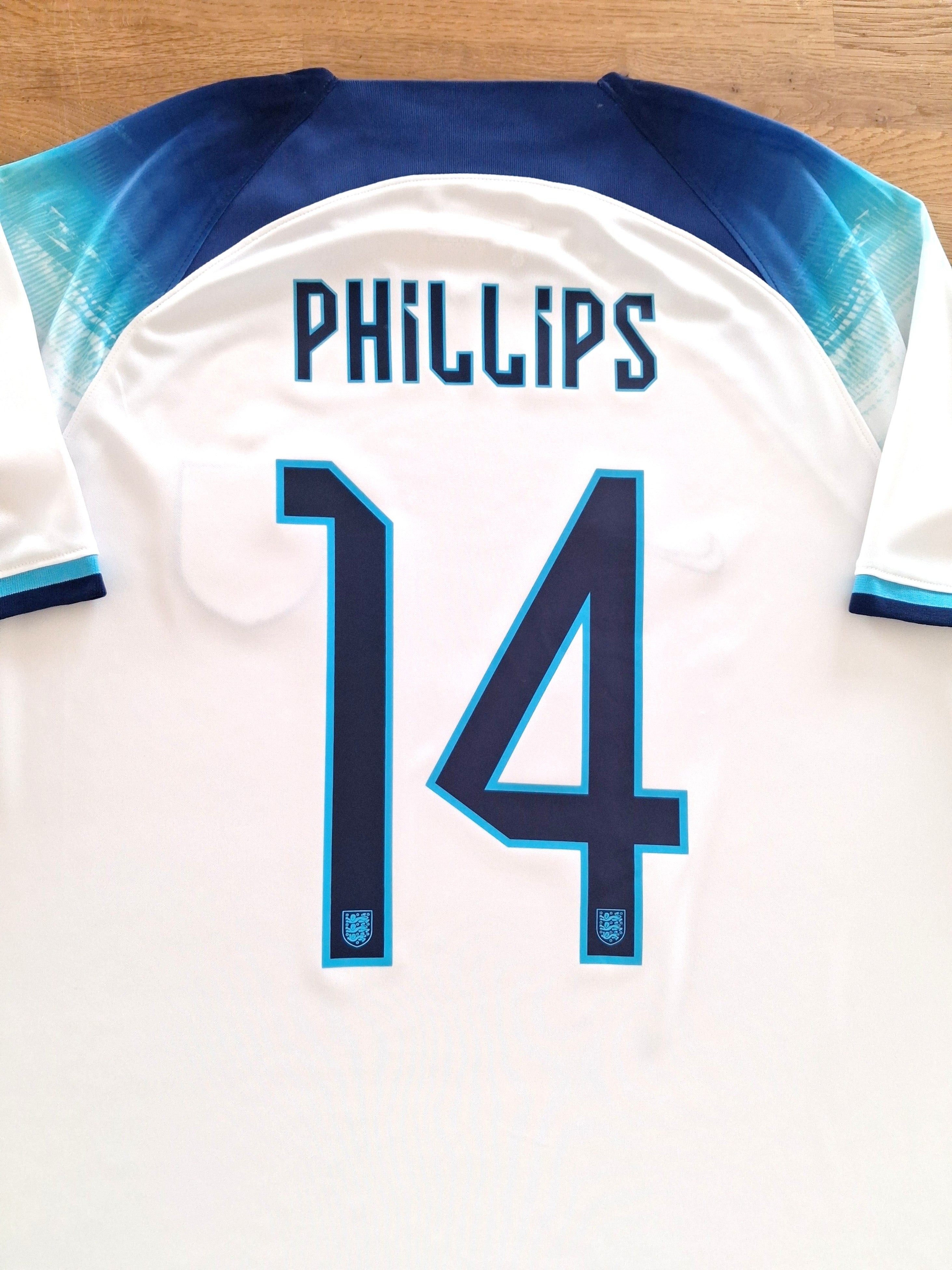2022/23 England Home Football Shirt Phillips #14
