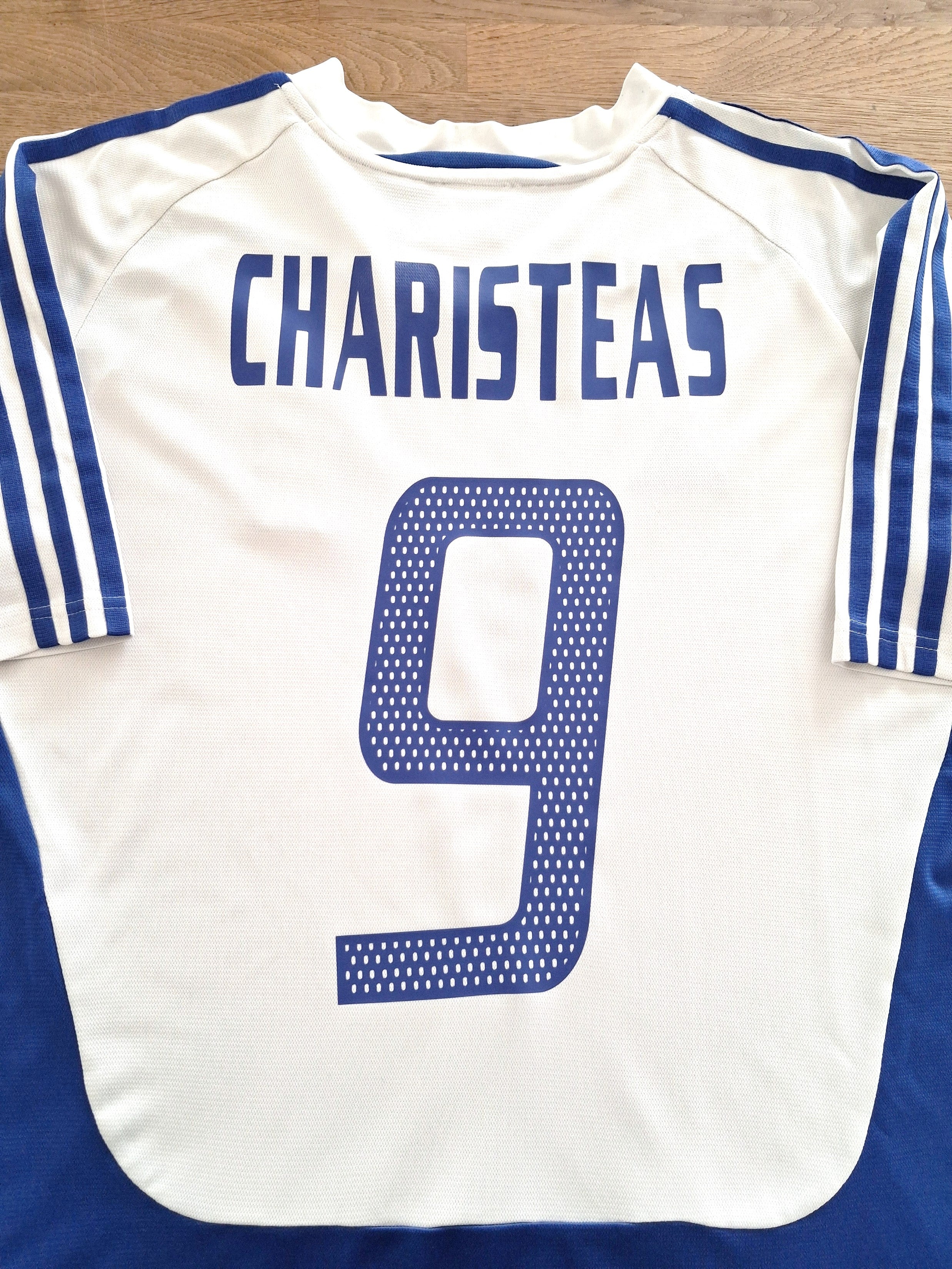 2004/05 Greece Away Football Shirt Charisteas #9